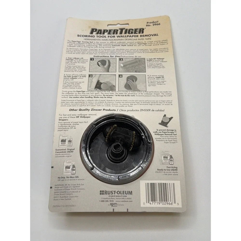 Zinsser‎ PaperTiger Scoring Tool for Wallpaper Removal Product 2966